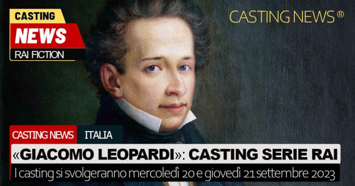 Giacomo Leopardi miniserie Rai