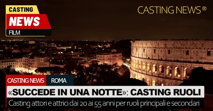 Succede in una Notte: Casting per attori e attrici