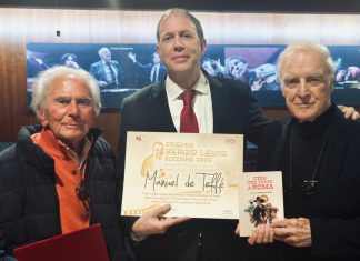 Premio Sergio Leone 2025: doppio riconoscimento a “C’era una volta a Roma”, esordio narrativo di Manuel de Teffé Premio Sergio Leone 2025