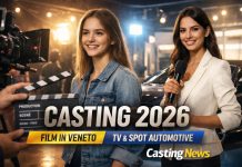 Casting cinema e TV 2026: si cercano coprotagonista 18-21 anni e conduttrice 22-30 Casting film e TV 2026