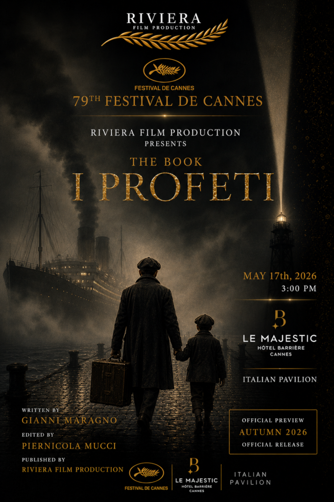 Il progetto «I Profeti» arriva al Festival de Cannes 2026