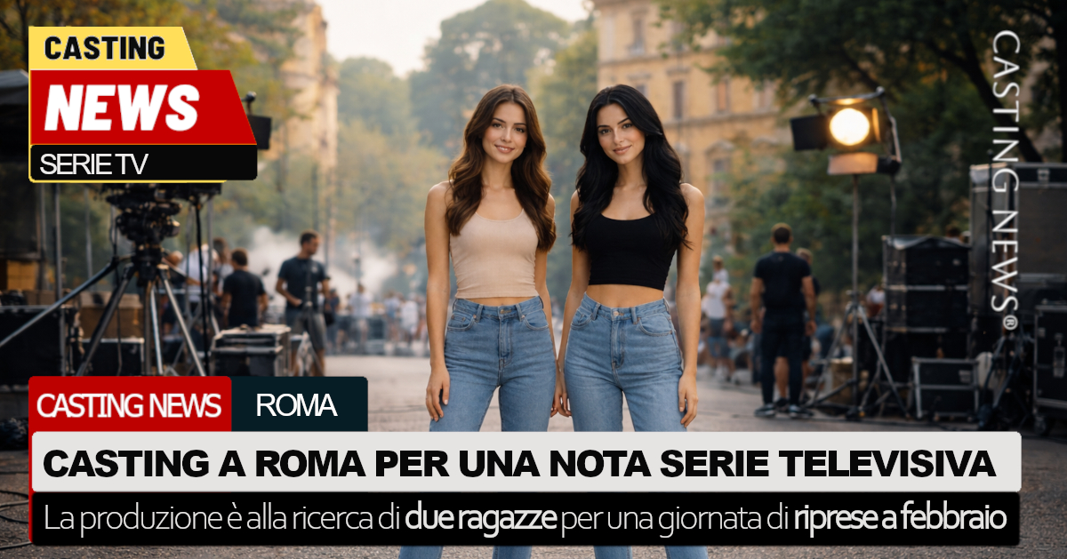 Casting a Roma per una nota serie televisiva: si cercano due ragazze ...