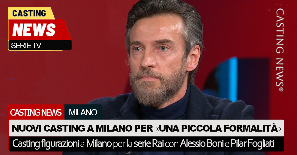 Nuovi casting per «Una piccola formalità», la serie Rai con Alessio ...
